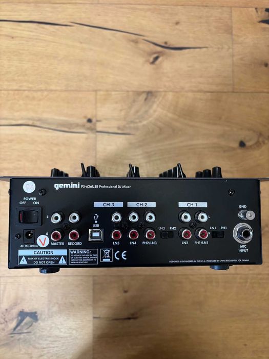 DJ Миксер Gemini 626 PS626 USB