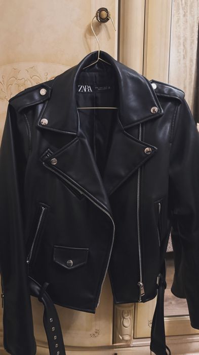 Кожаная куртка ZARA