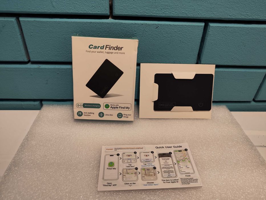 Смарт карта тракер 1.6 мм за портфейл Apple Find My (iOS)