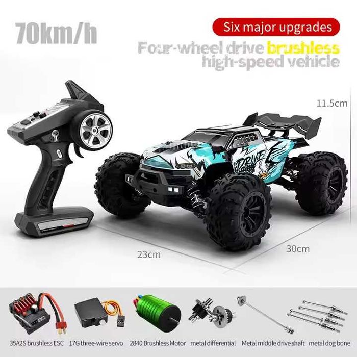 Masina off road cu telecomandă 1:16 4x4, 70 km/h Motor fără perii