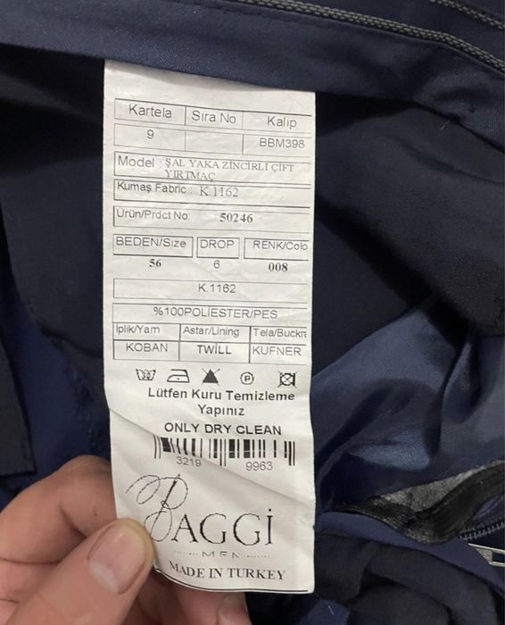 Costum mire nou, Purtat o singură dată