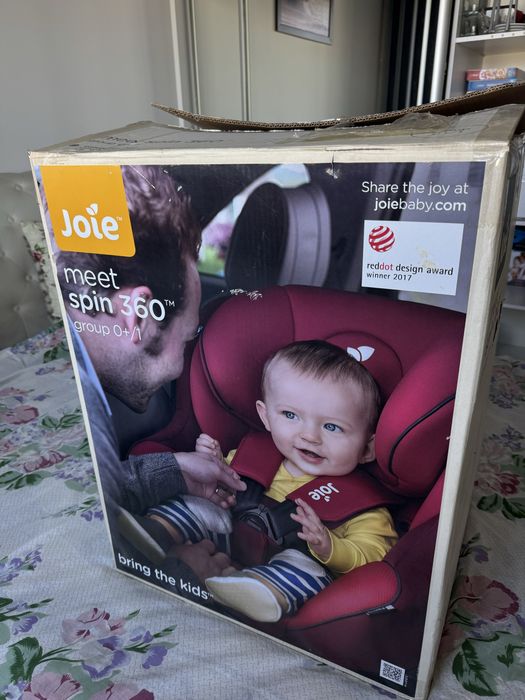 Scaun auto copii Joie Spin 360 cu ISOFIX – stare foarte bună