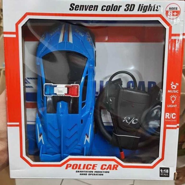 Полицейска кола с дистанционно управление, 3D светлинни ефекти