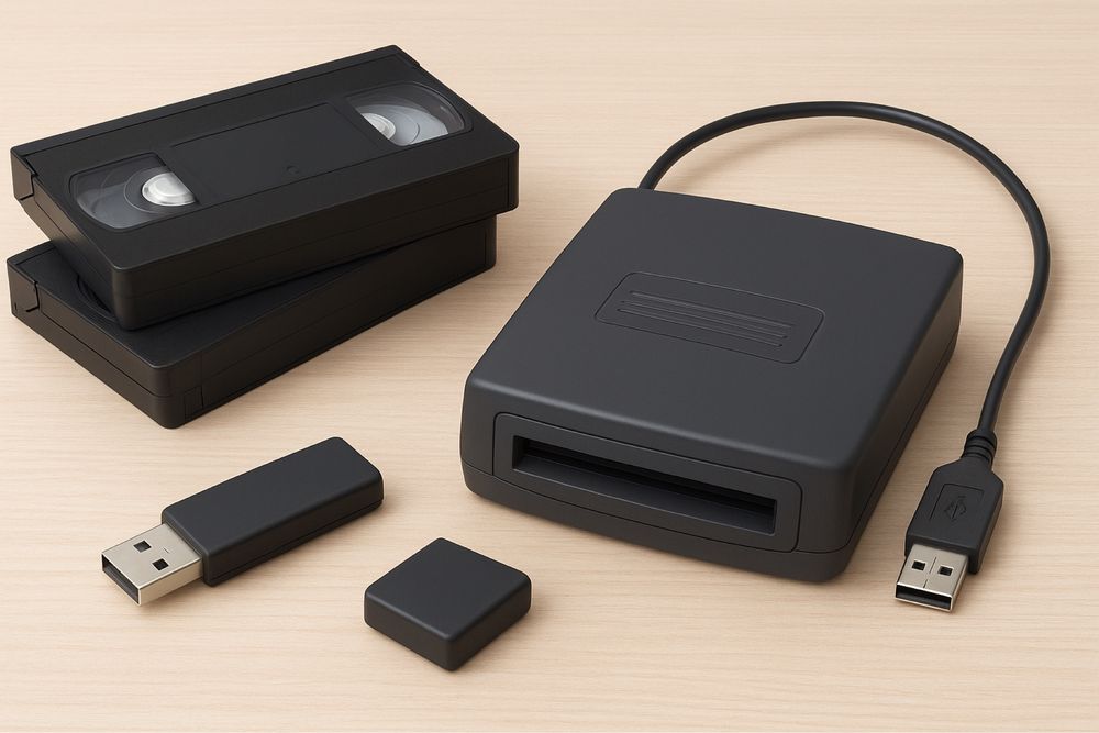 Digitalizez, copiez pe stick usb casete video, VHS, MiniDV, Hi8