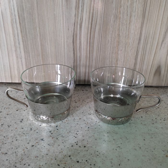 Подстаканники мельхиоровые (СССР)