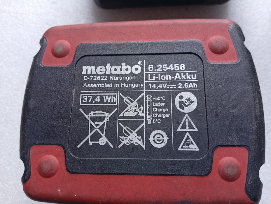 Acumulatorii metabo 18 v și 14.4v
