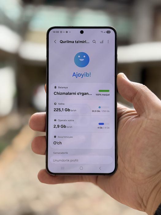 Samsung S24 evro. 2 sim ikalasi ham imeykadan o’tgan. Xotirasi 8/256.