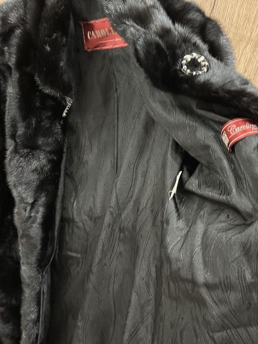 Шуба норковая черная