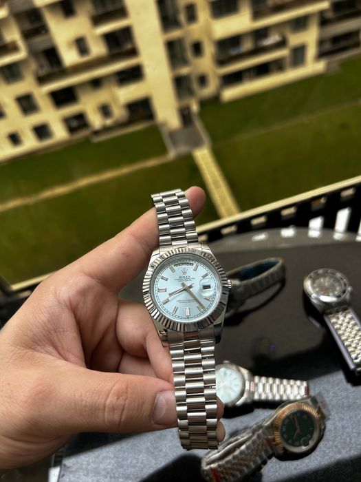 Ceas R.olex Day-Date 36 mm Ice Blue Automatic President – Safir, Full Steel