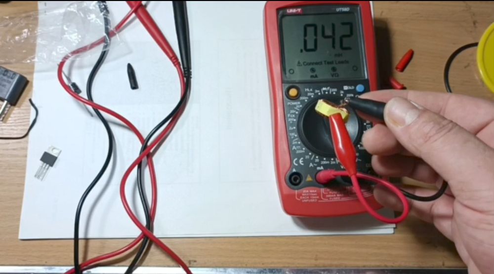 Мультиметр UT58D, ёмкость, индуктивность