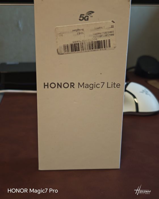 Telefon mobil HONOR Magic7 Lite, Dual SIM, 8GB RAM, 256GB, Titanium Bl