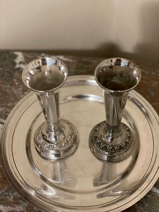 2 Sfesnice argintate Anglia