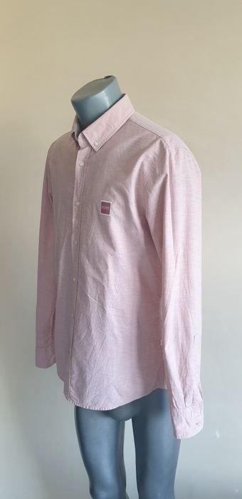 Hugo Boss Cotton Slim  Fit Cotton Mens Size L ОРИГИНАЛ! Мъжка Риза!