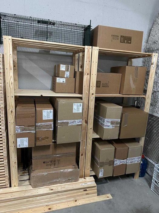 RAFTURI IKEA HEJNE 3 secțiuni/polițe lemn conifere