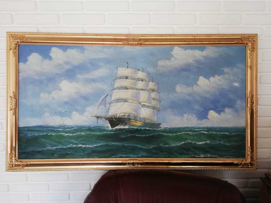 Продам картину парусник