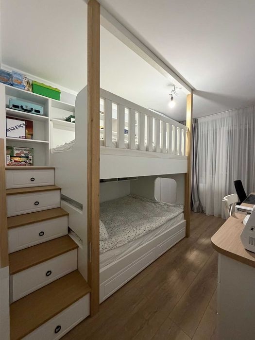 Apartament 3 camere mobilat complet, 2 bai, balcon tip camera, 2 parcari –  Fiald