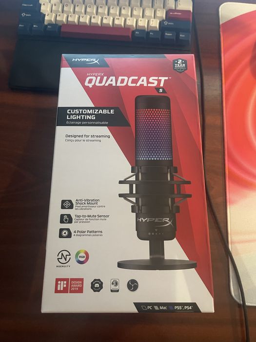 Hyperx Quadcast S - microfon gaming