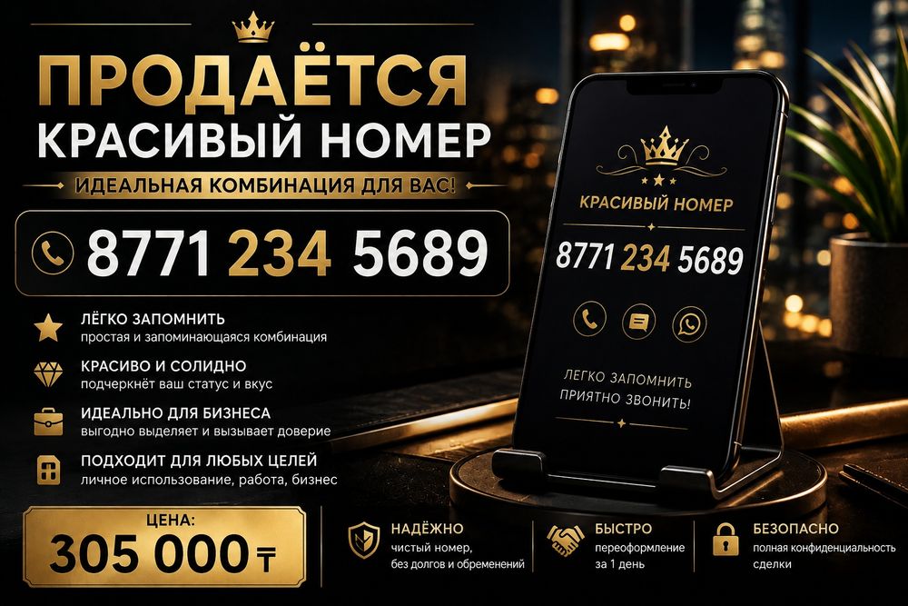 Продаётся красивый лип номер