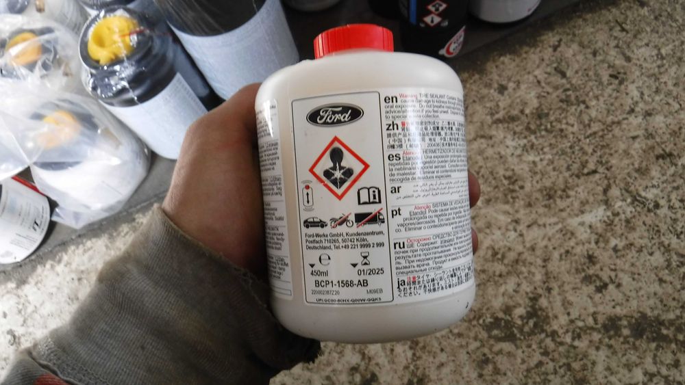 Solutie kit pana rezerva reparatie pana OE, solutie lichida compresor