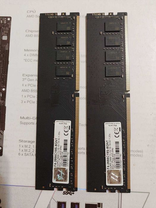 16GB DDR4 2133Mhz, 2400Mhz, 2666Mhz - RAM памет
