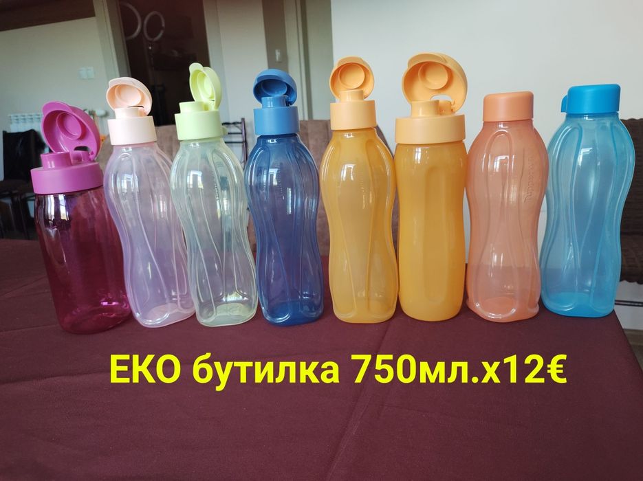 Еко бутилки, термочаши, херметически затворени чашиот TUPPERWARE