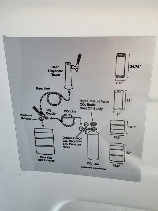 Vând dozator de bere / frigider pentru butoaie (kegerator) Klarstein