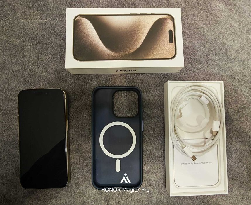 iPhone 15 Pro Natural Titanium, 128GB, Stare Excelenta