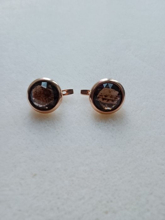 Серьги 585* раухтопаз