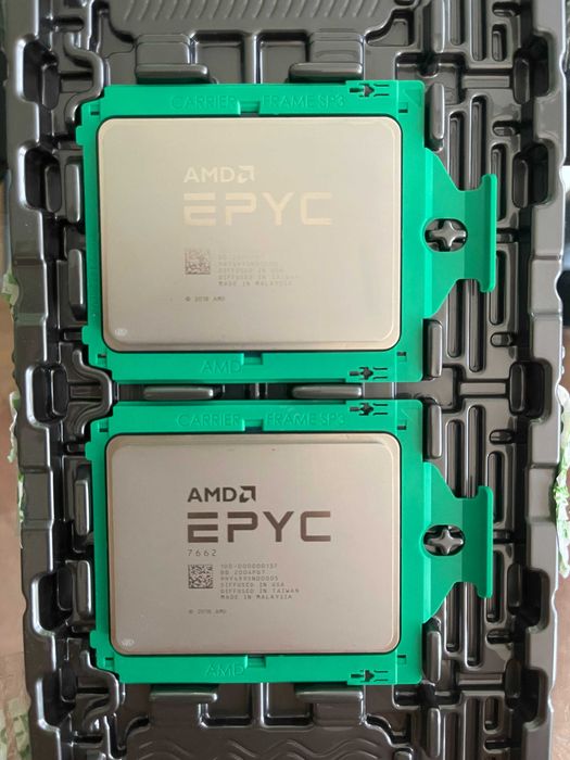2x Server CPUs AMD EPYC 7662 – 128 cores /256 threads – SP3