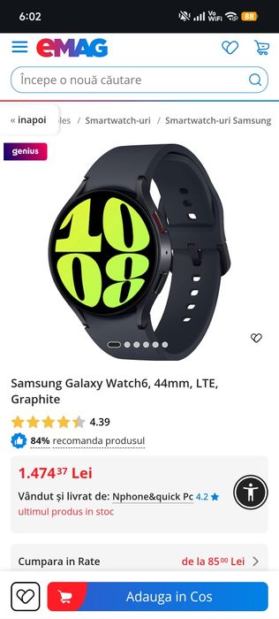 Samsung  Galaxy Watch 6 ....ceas de mana  Samsung seria 6