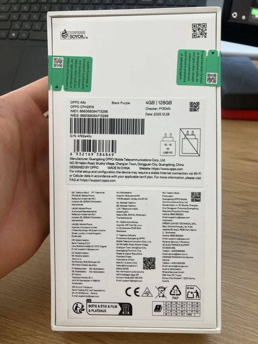 Чисто нов OPPO A6x (4GB / 128GB) Black Purple – Неразопакован