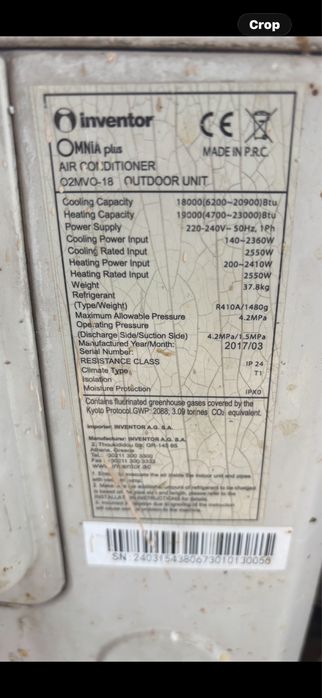 Clima Aer Conditionat Mnia Plus 18.000BTU