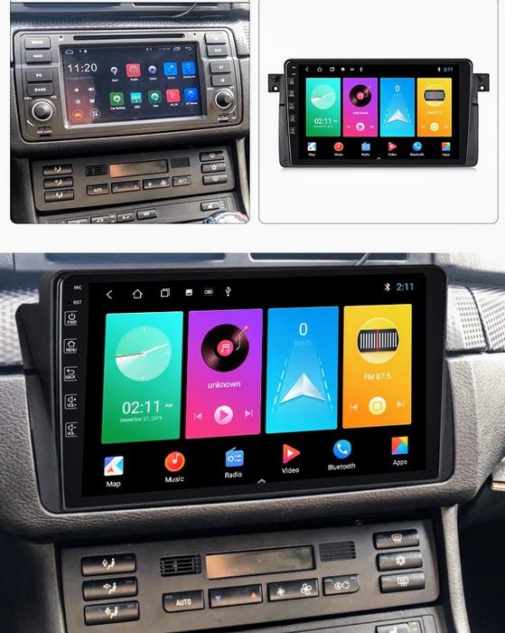 9" Навигация Двоен дин Мултимедия за BMW Е46 BMW E46 3 M3 Android