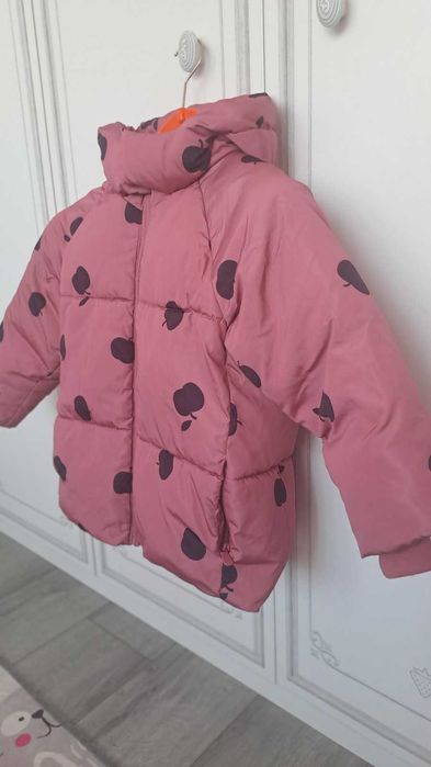 Розово ватирано зимно яке за момиче ZARA