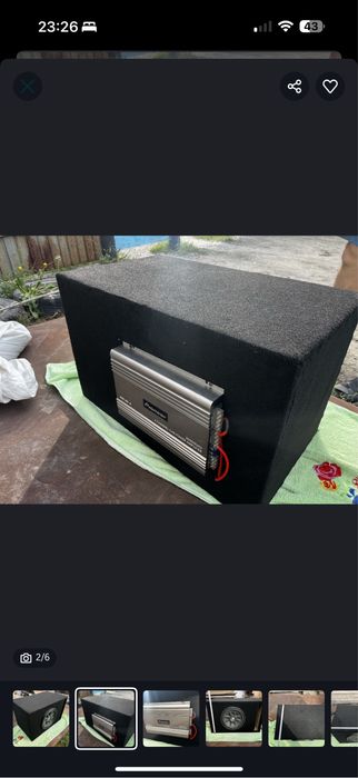 Продам сабвуфер с усилителем