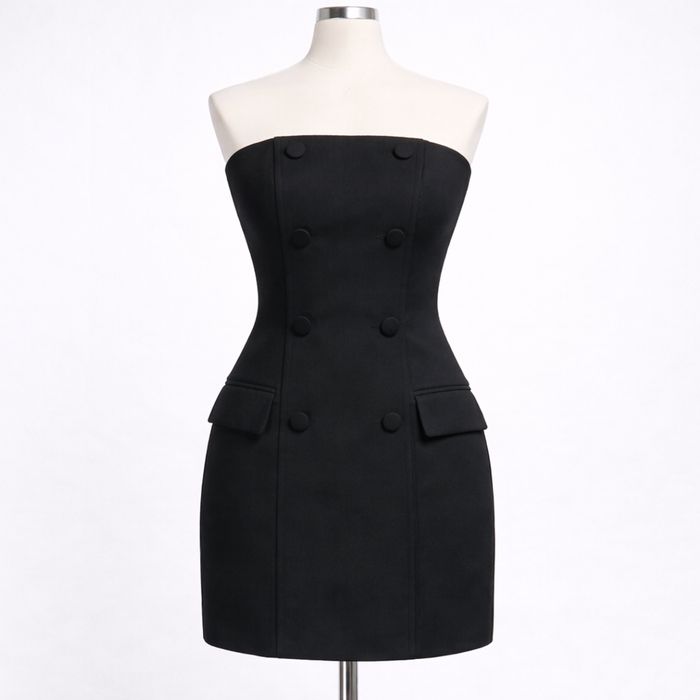 Черна рокля H&M – елегантен модел