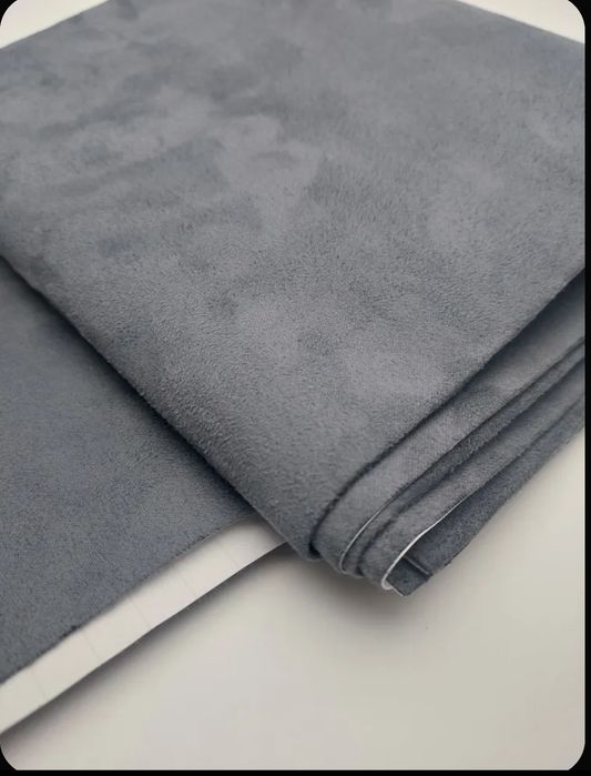 Алькантара самоклеющаяся цвет темно серый