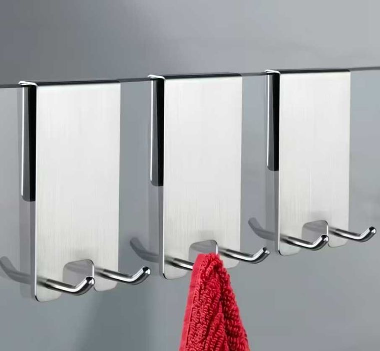 стоманени закачалки за стъкло/врата на баня