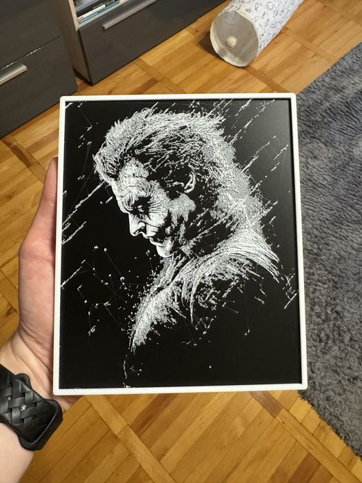 Tablou Joker Batman 20cm - decoratiune in relief 3d