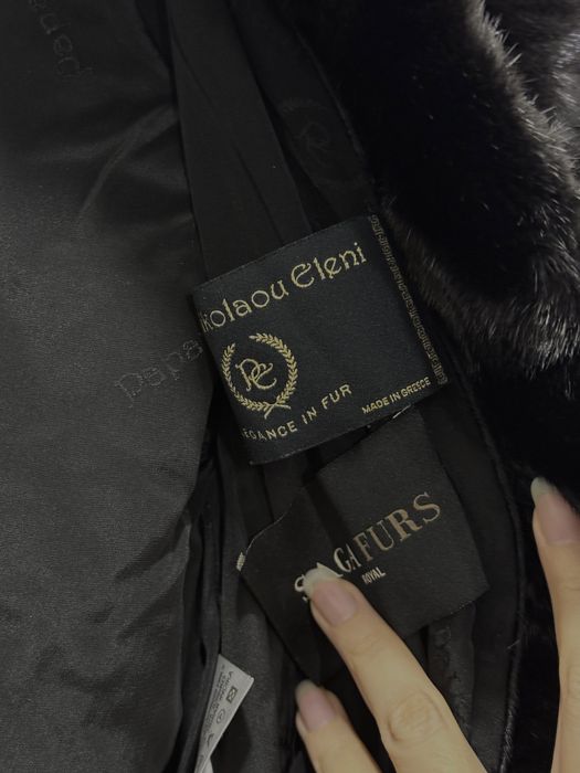 Шуба черная норковая