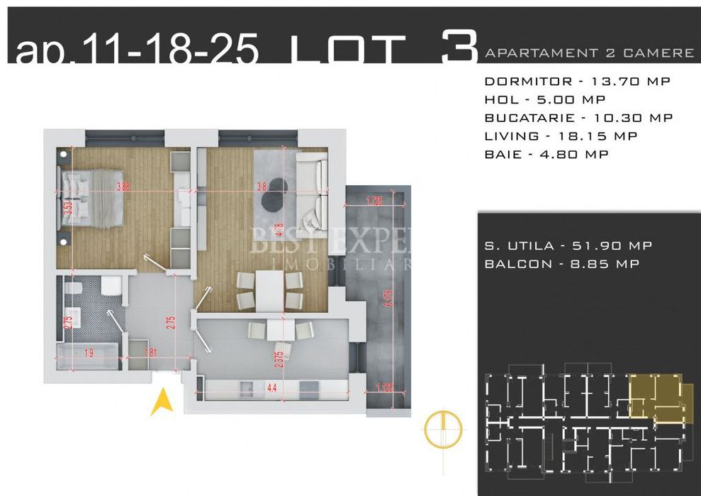 2 Camere Premium | Parcare Acoperita | Avans 50% | Incalzire in Pardos