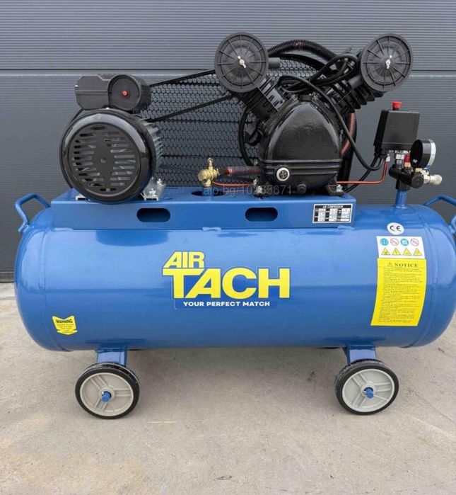 Компресор за въздух 200 литра трифазен, 12бара, 5.5KW, 7,5 hp