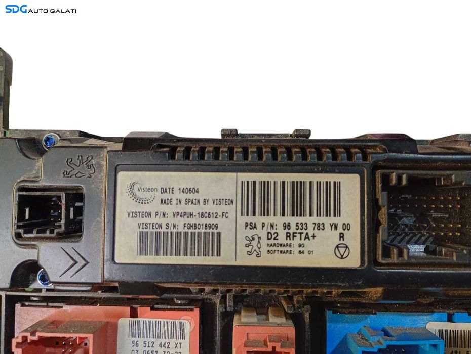 Panou Modul Unitate Comanda AC Aer Conditionat Clima Climatic Peugeot 407 2004 - 2010 Cod 96533783 96533783YP [L6111]