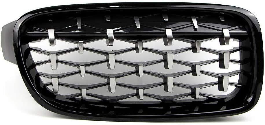 Решетки BMW F30 (2011+) - Гланц - Diamond Design - хром / черно