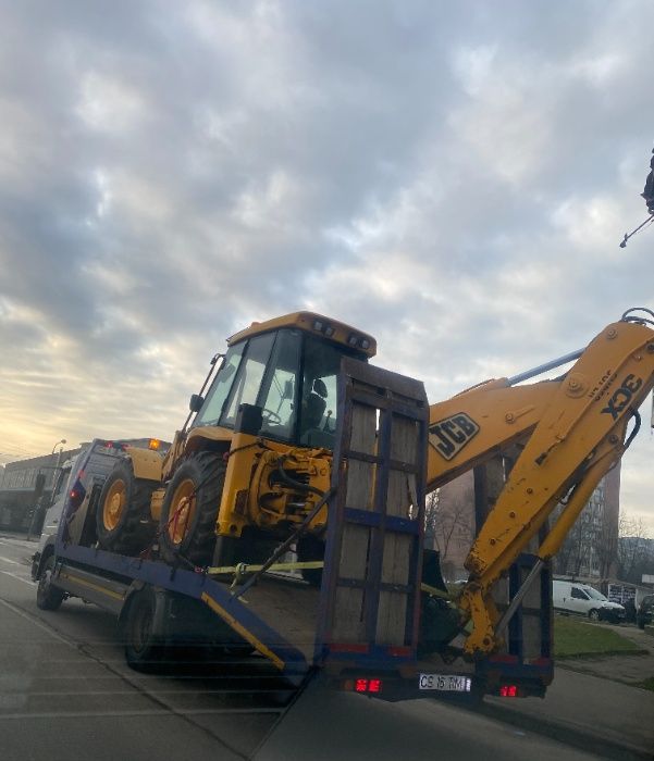 Transport utilaje, autoutilitare, taf, tractor, budoexcavator etc