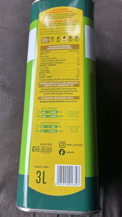 Ulei de Masline Extravirgin Monini Italia