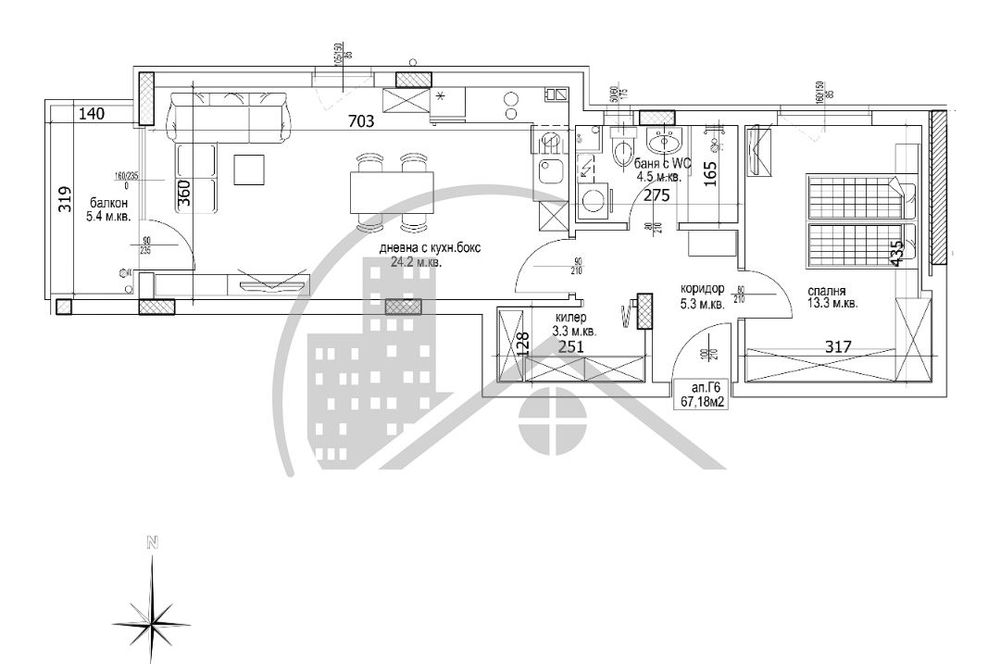 Продава се Двустаен апартамент в Варна, Кайсиева градина - 79 кв.м за 1238 €/кв.м - Снимка #3