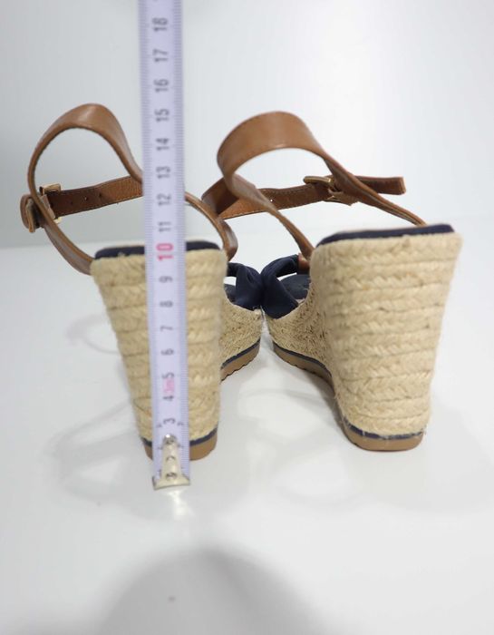 Sandale Tom Tailor cu Platformă - Stil Espadrile Navy & Tan - Mărimea 39