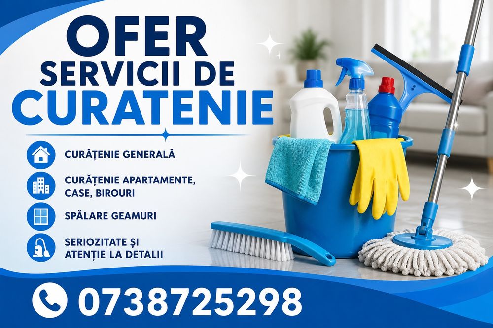 Ofer servicii de curatine