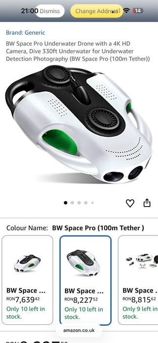 Vand/schimb Drona subacvatica BW SPACE PRO